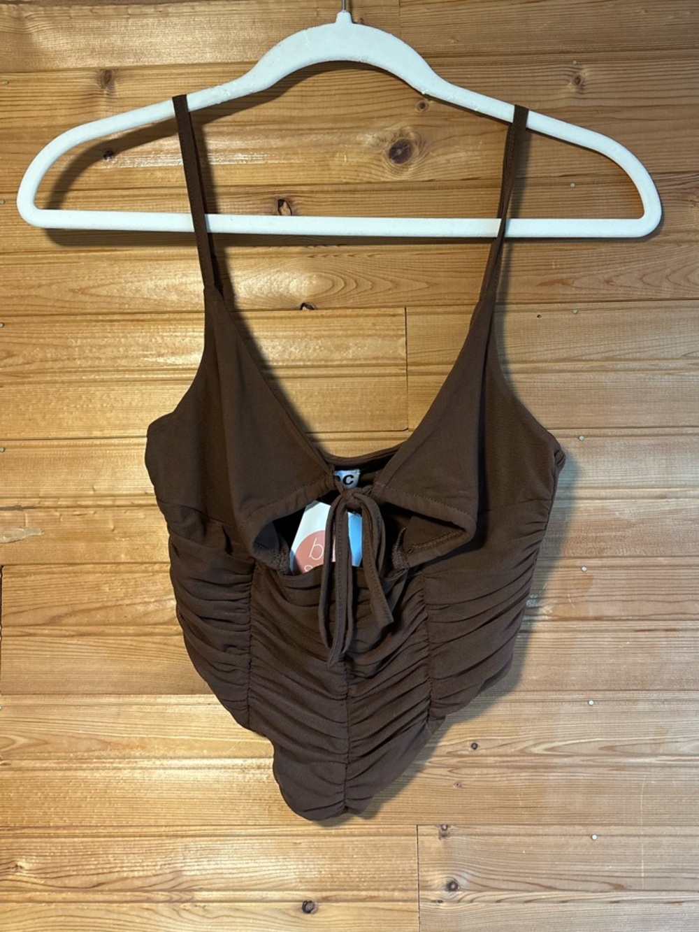 New Brown Corset Style Tank Top